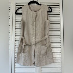 Button-Down Vest with Pockets